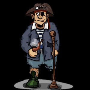Пират из мультфильма